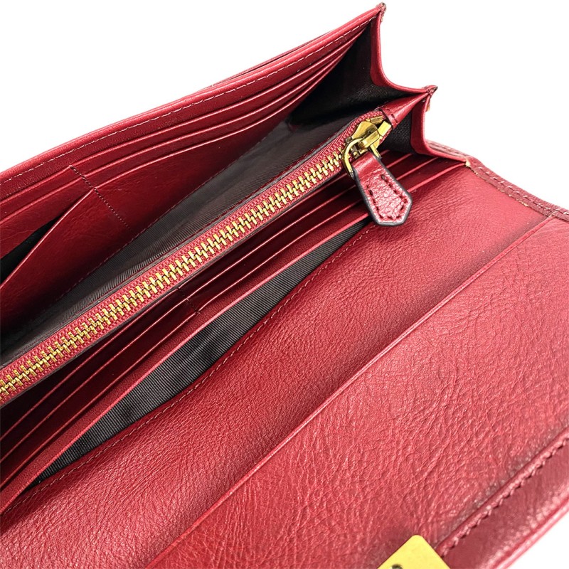Женский кошелек Alyssa кожаный красный - 3 фото