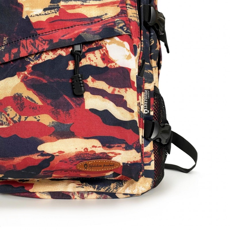 Рюкзак дорожный Military бордовый камуфляж - 8 фото
