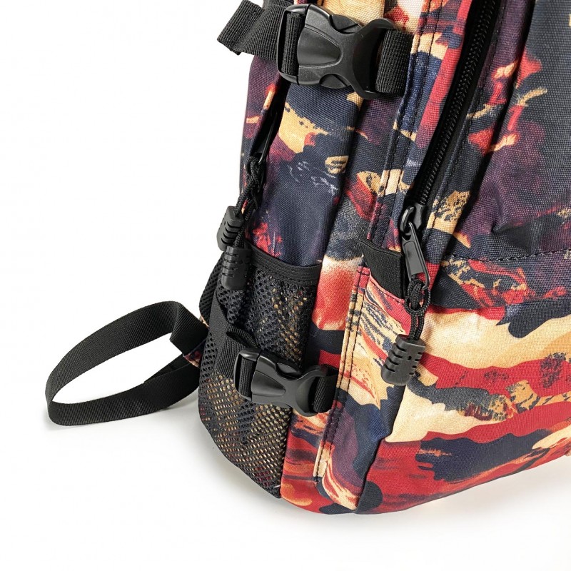 Рюкзак дорожный Military бордовый камуфляж - 9 фото