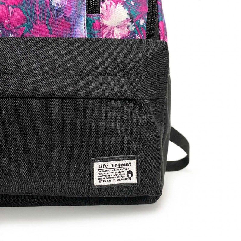 Жіночий рюкзак Flowers фіолетовий - 8 фото
