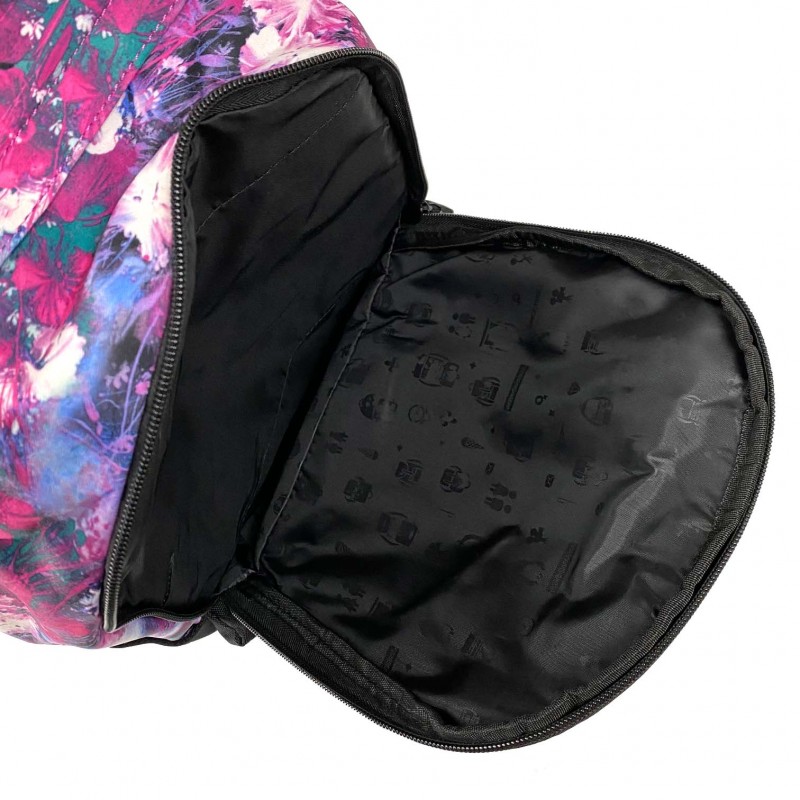 Женский рюкзак Flowers фиолетовый - 11 фото