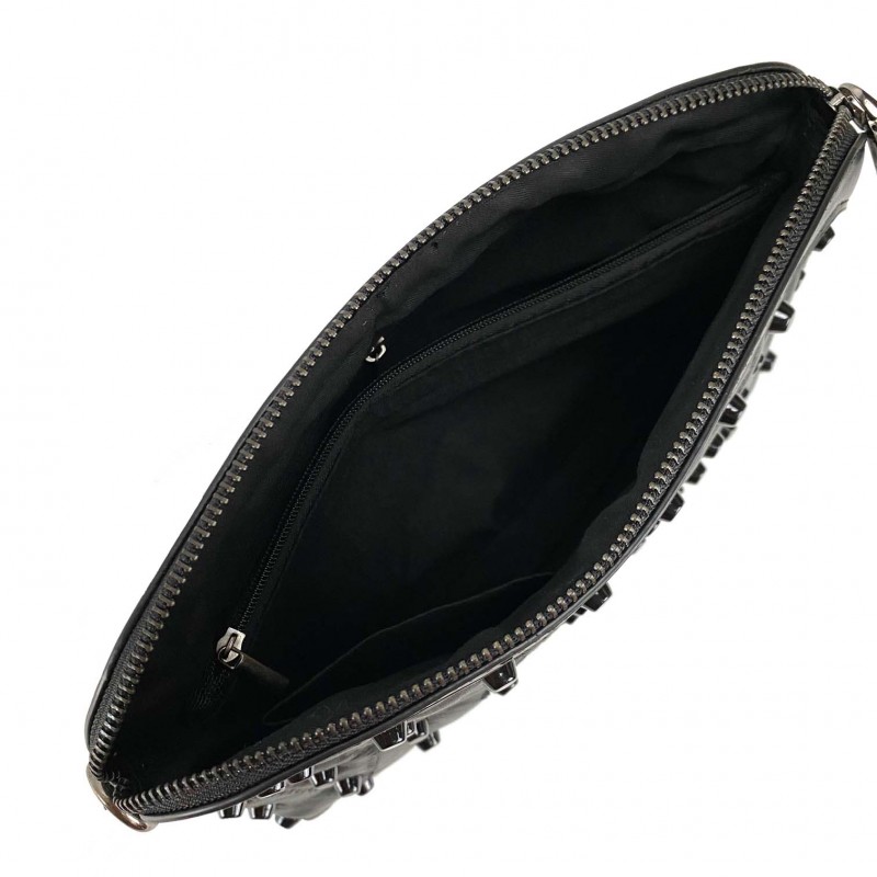 Женская сумка-клатч Louisa черная - 10 фото