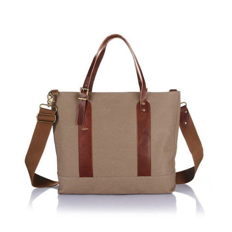 Женская городская сумка-тоут Carabo серо-коричневая - 8 фото