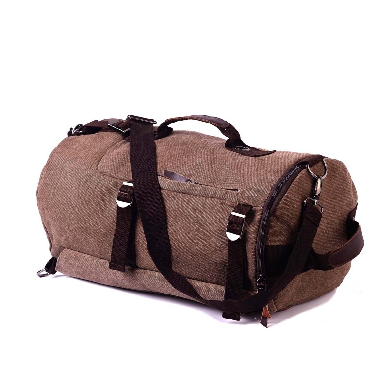 Мужской городской рюкзак-сумка Hunter коричневый - 7 фото
