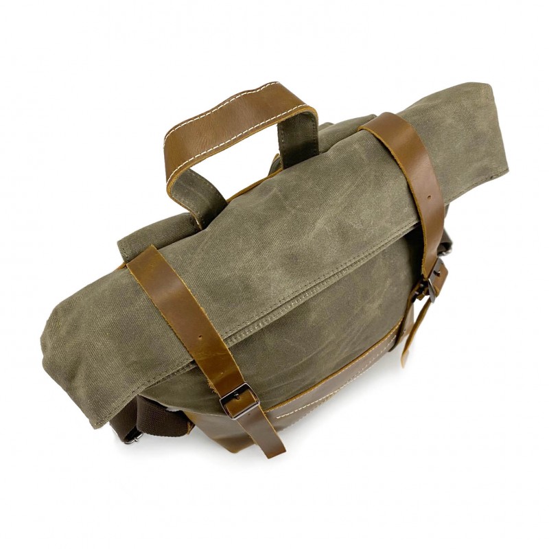 Чоловічий міський рюкзак Safari хакі - 7 фото