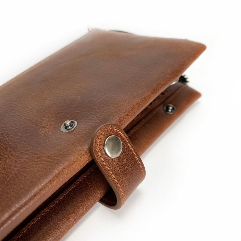 Кожаный кошелек Nevada коричневый - 7 фото