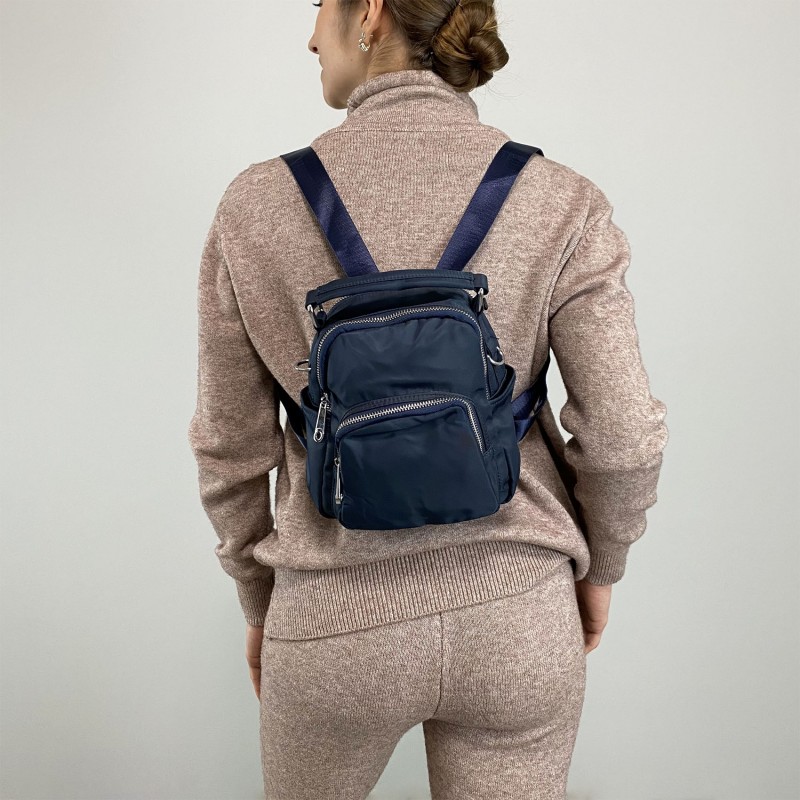 Жіночий рюкзак Vox синій - 4 фото