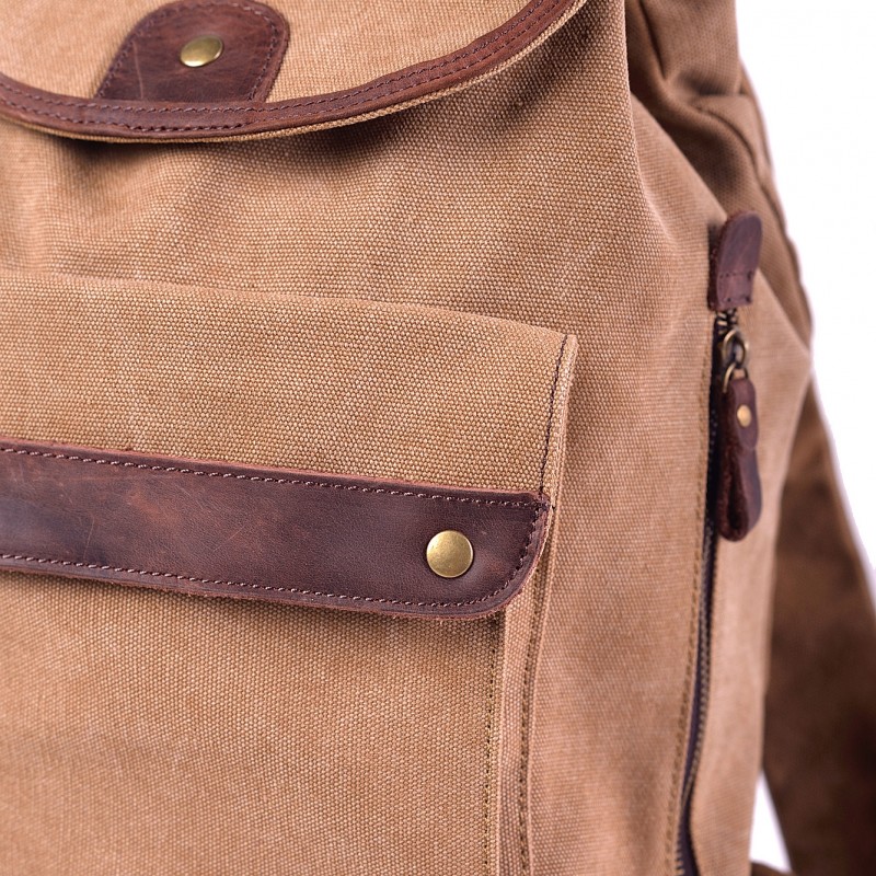 Чоловічий рюкзак Mountain світло-коричневий - 4 фото