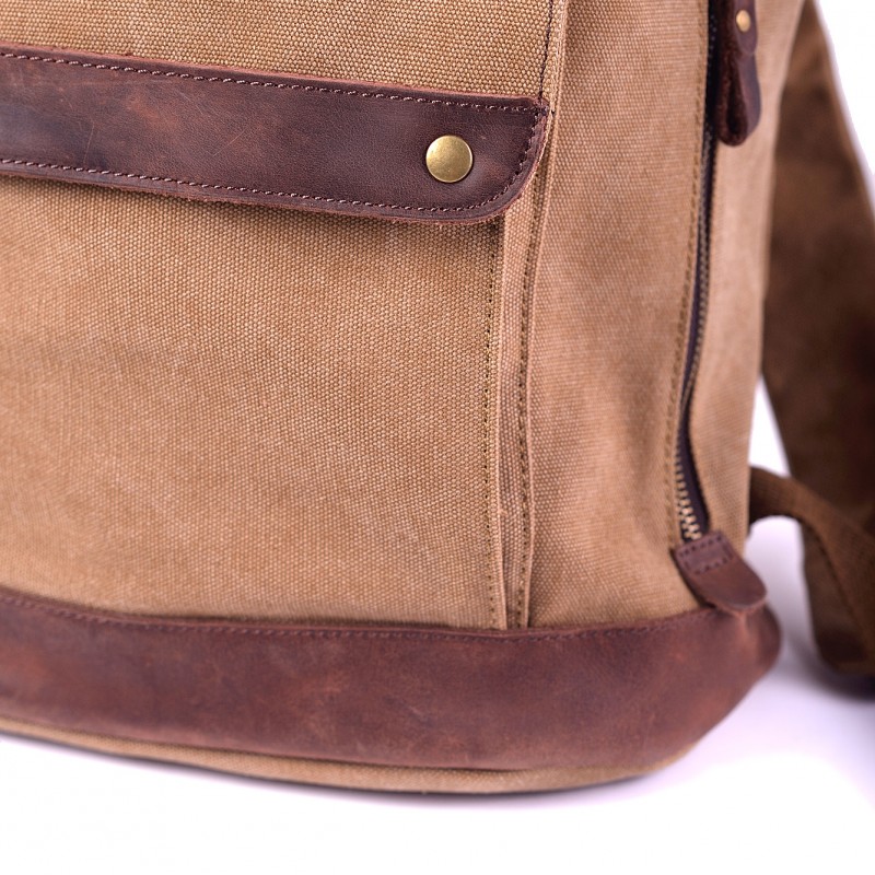 Чоловічий рюкзак Mountain світло-коричневий - 5 фото