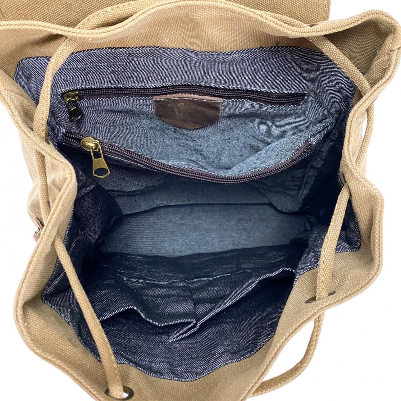Чоловічий рюкзак Mountain світло-коричневий - 6 фото