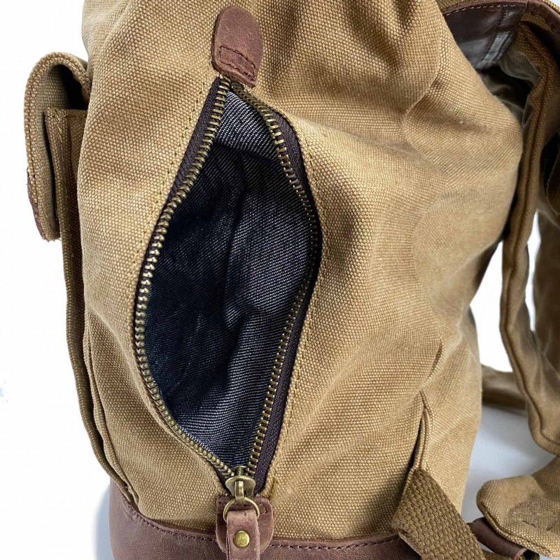 Чоловічий рюкзак Mountain світло-коричневий - 7 фото