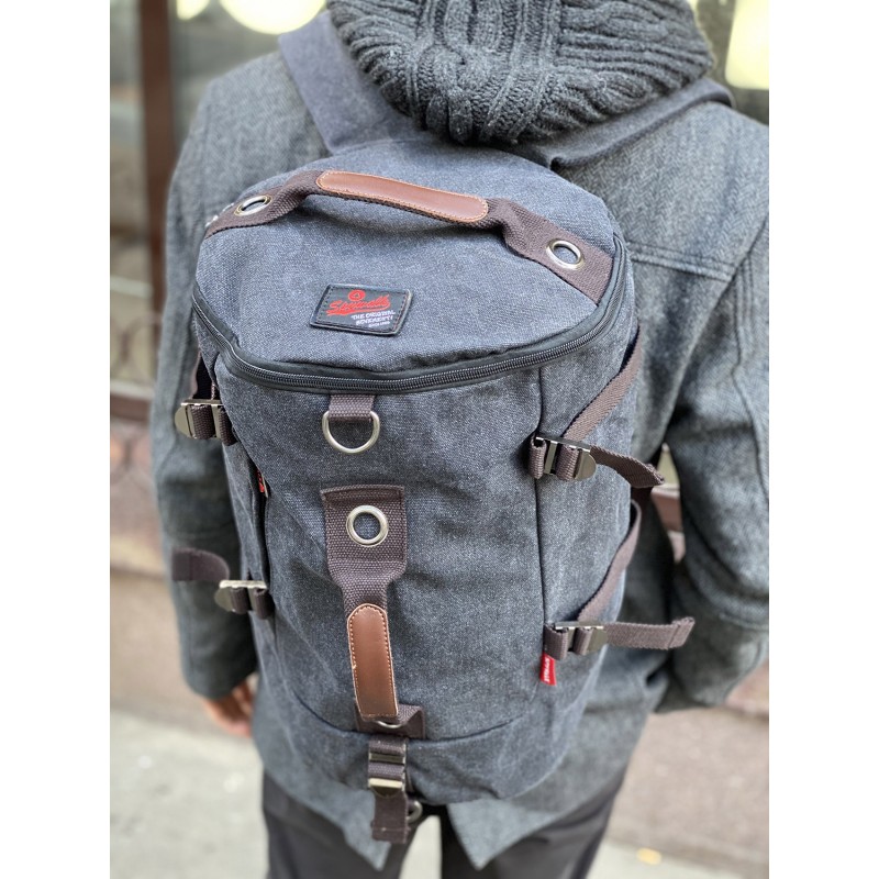 Чоловічий міський рюкзак-сумка Spywalk графіт - 12 фото