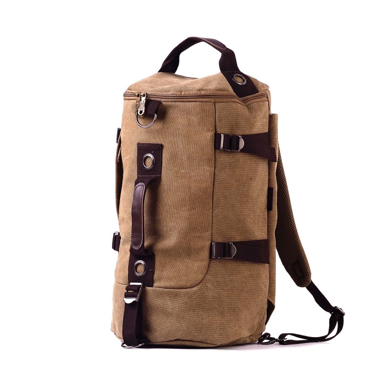Мужской городской рюкзак-сумка Hunter светло-коричневый - 3 фото