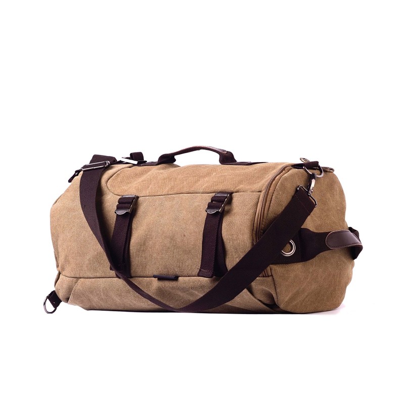 Мужской городской рюкзак-сумка Hunter светло-коричневый - 4 фото
