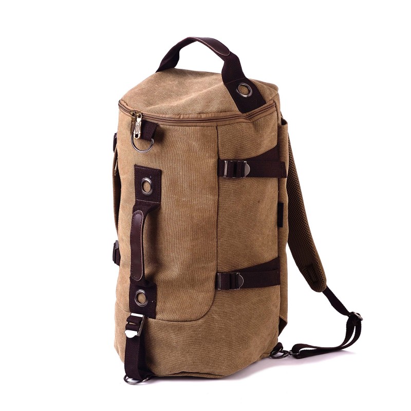 Чоловічий міський рюкзак-сумка Hunter світло-коричневий - 6 фото