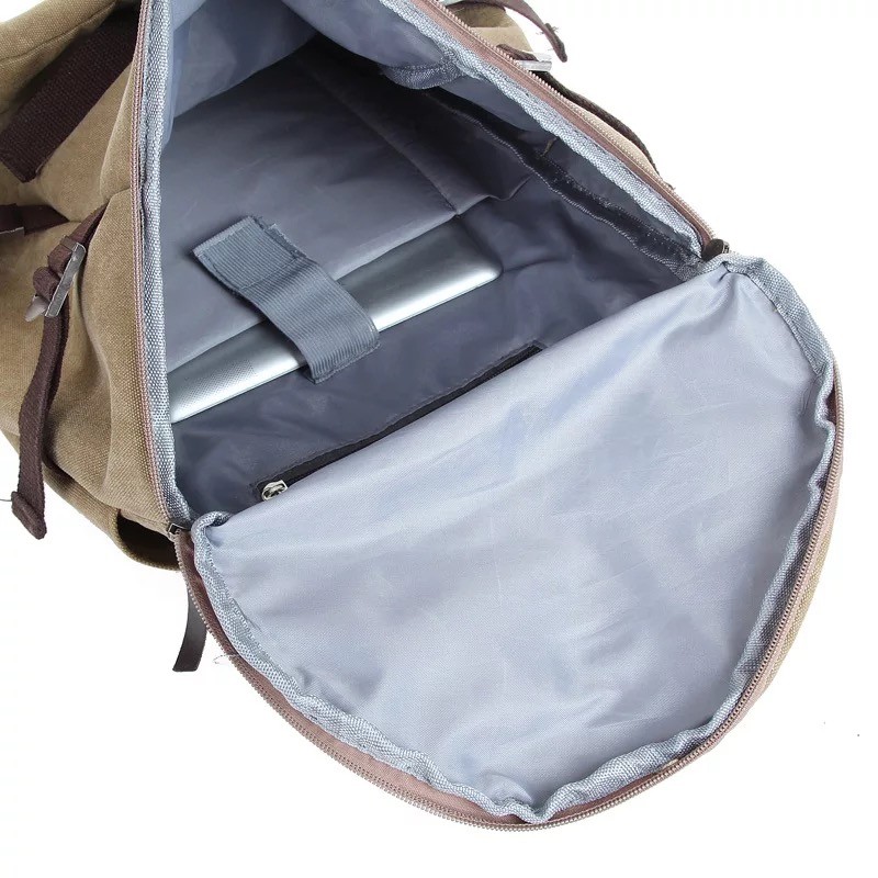 Мужской городской рюкзак-сумка Hunter светло-коричневый - 7 фото