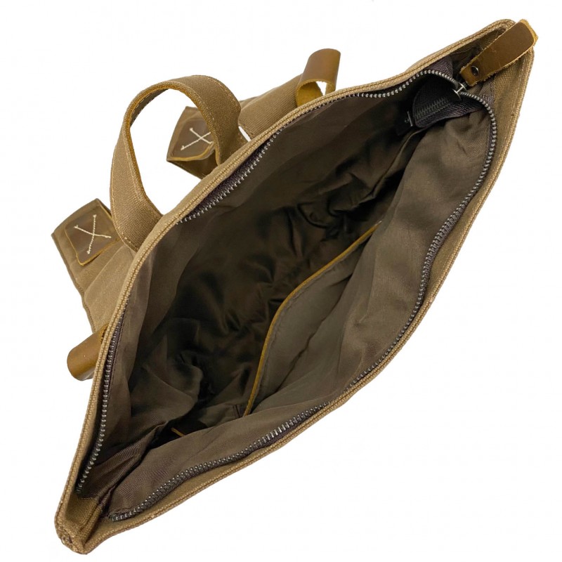 Чоловічий міський рюкзак Safari коричневий - 6 фото