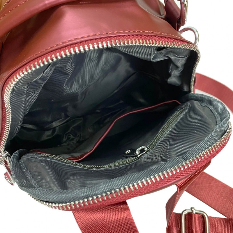 Жіночий рюкзак Betty бордовий - 4 фото