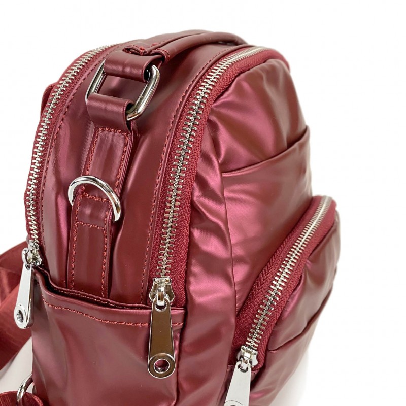 Жіночий рюкзак Betty бордовий - 8 фото