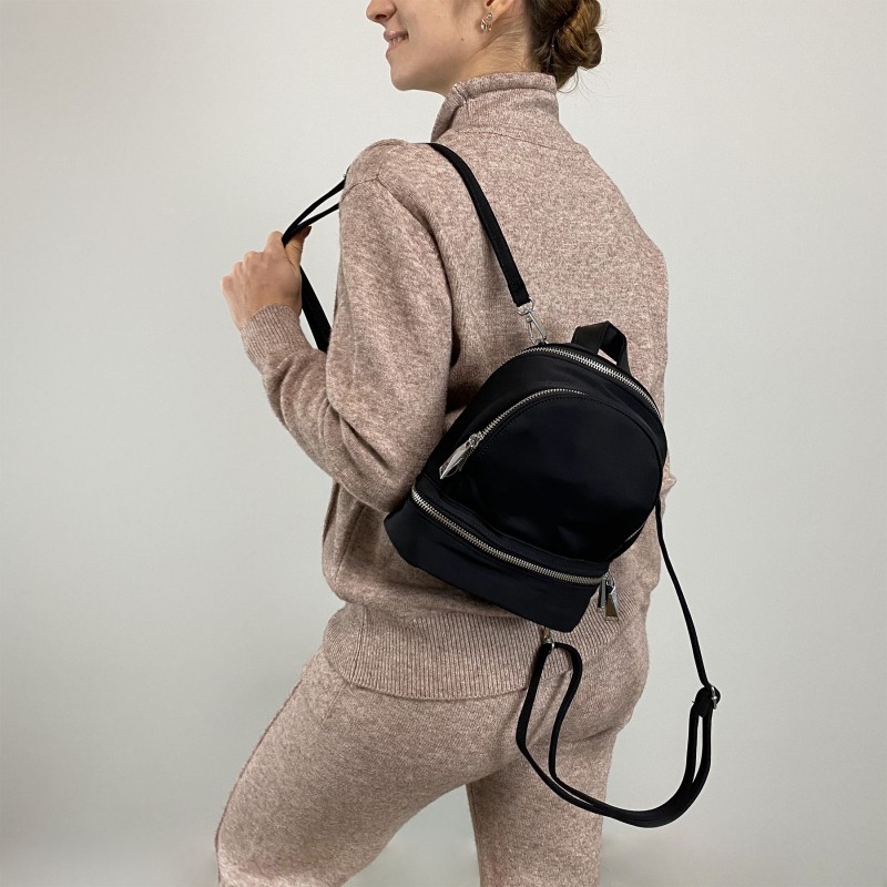 Жіночий рюкзак Eva чорний - 5 фото
