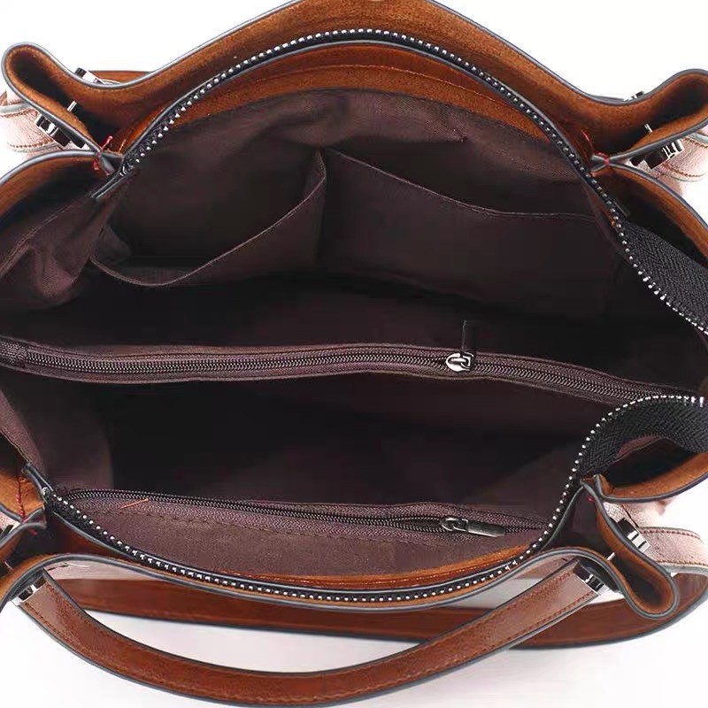 Женская сумка Adagio коричневая - 4 фото