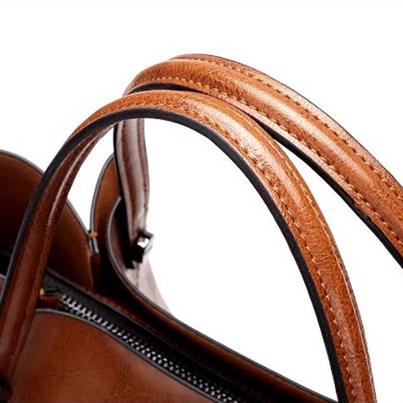 Женская сумка Adagio коричневая - 13 фото