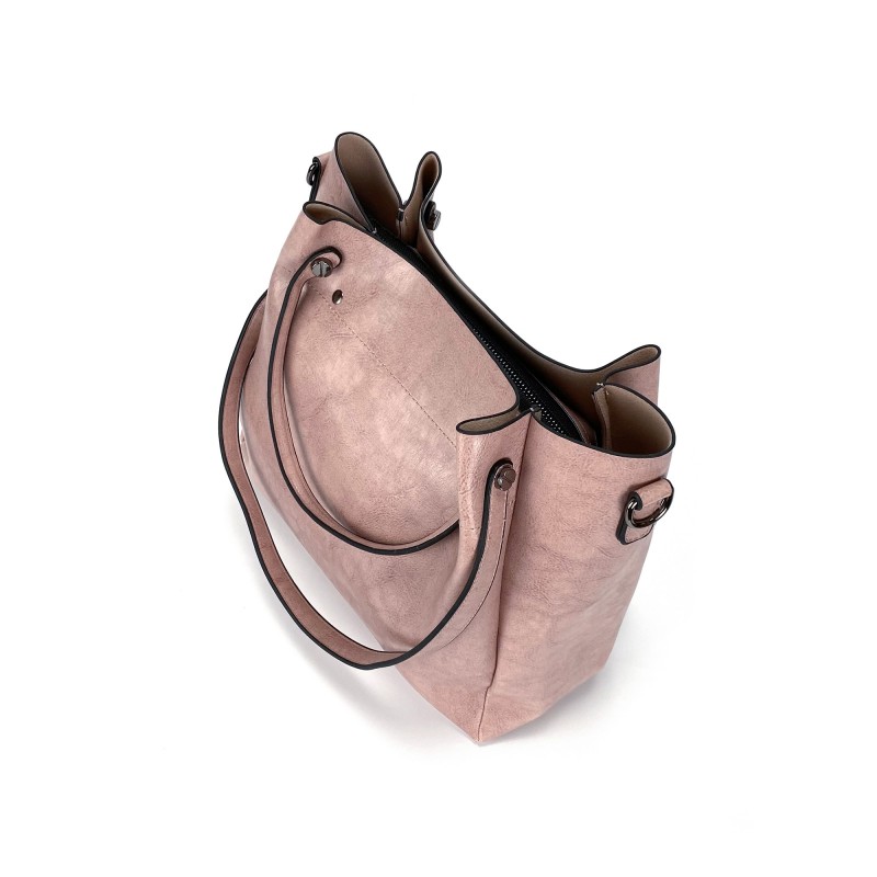 Женская сумка Adagio светло-розовая - 5 фото