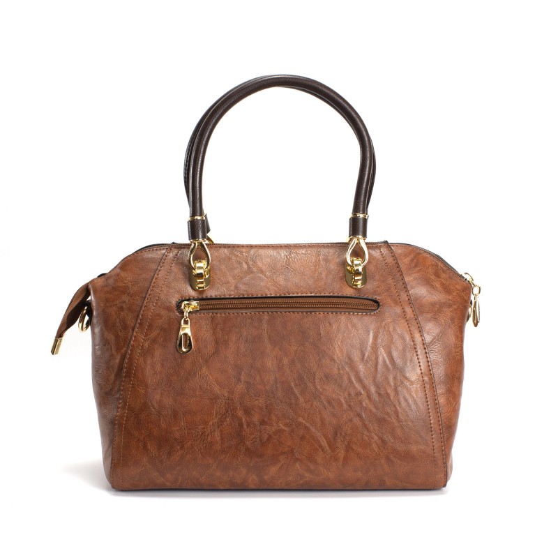 Женская классическая сумка Isa Paulina DS коричневая - 2 фото