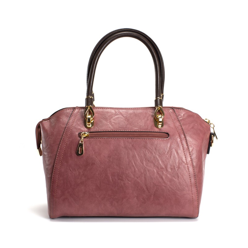 Женская классическая сумка Isa Paulina DS розовая - 5 фото