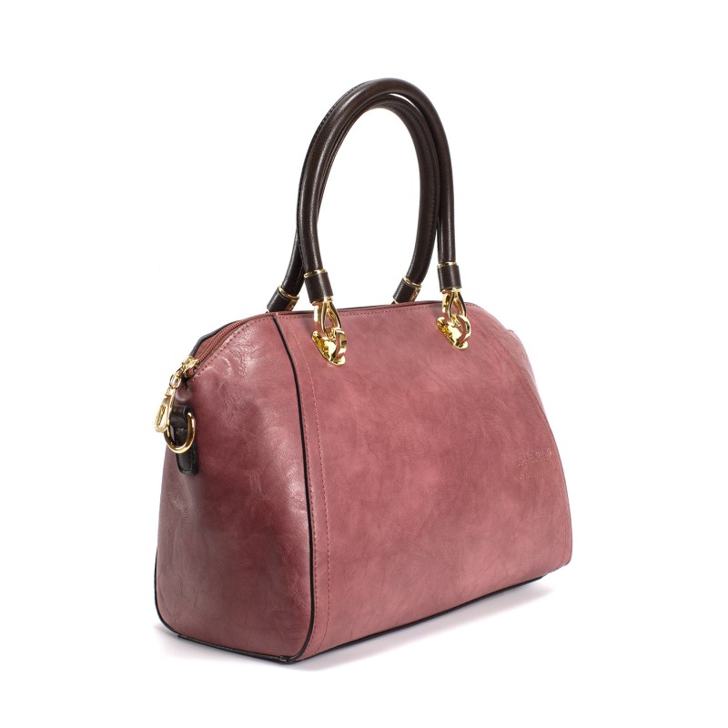 Женская классическая сумка Isa Paulina DS розовая - 6 фото