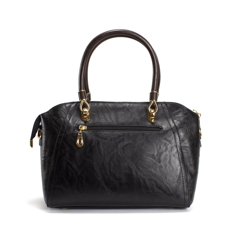 Женская классическая сумка Isa Paulina DS черная - 1 фото