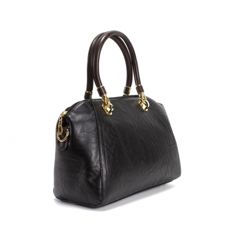 Женская классическая сумка Isa Paulina DS черная - 2 фото