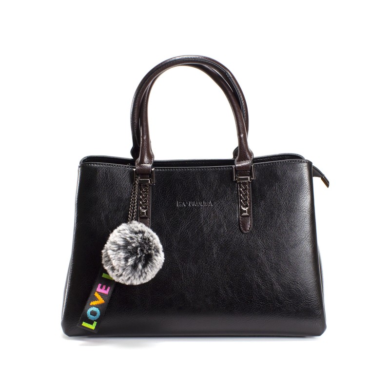 Женская классическая сумка Isa Paulina SE черная фото