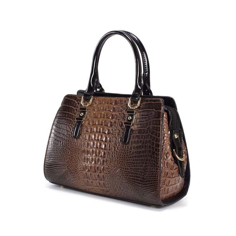 Женская классическая сумка Margo коричневая - 1 фото