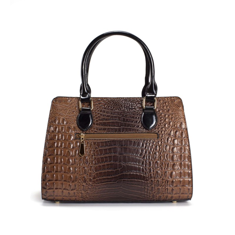 Женская классическая сумка Margo коричневая - 2 фото