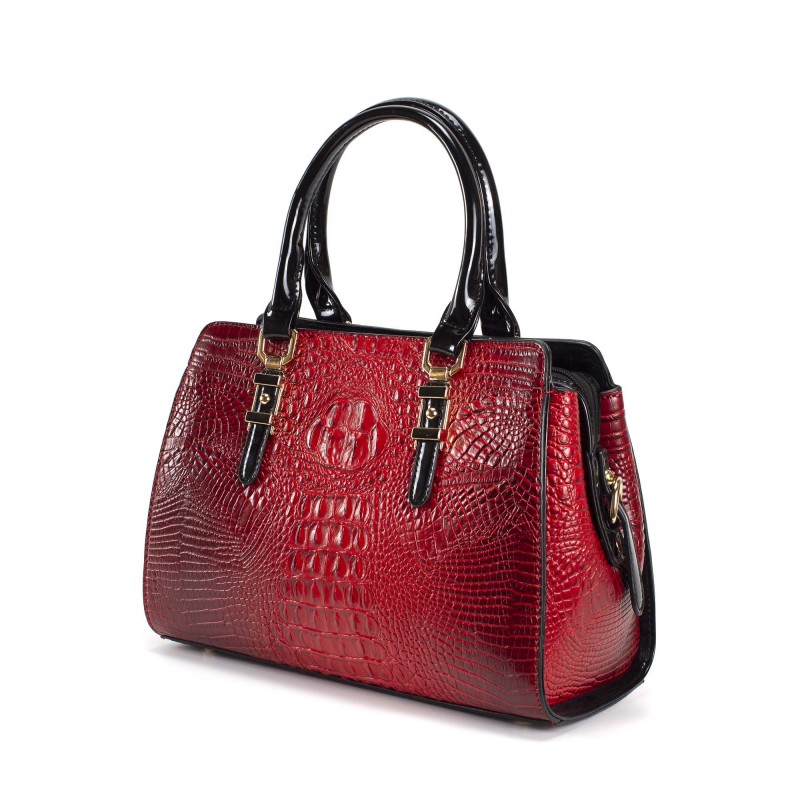 Женская классическая сумка Margo красная - 1 фото