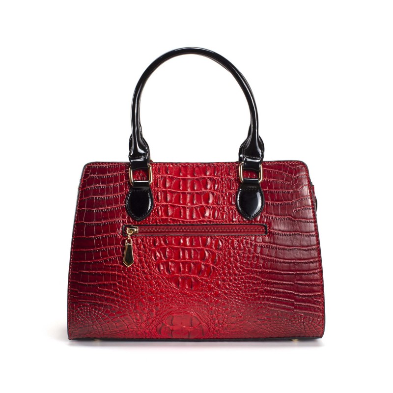 Женская классическая сумка Margo красная - 2 фото