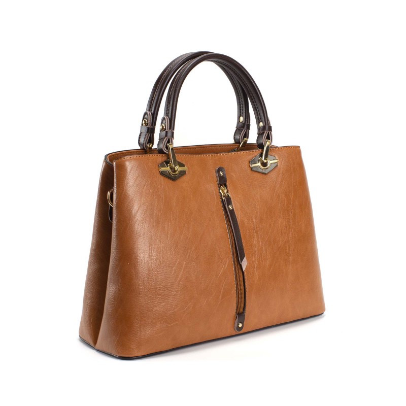Женская классическая сумка Miranda светло-коричневая - 1 фото