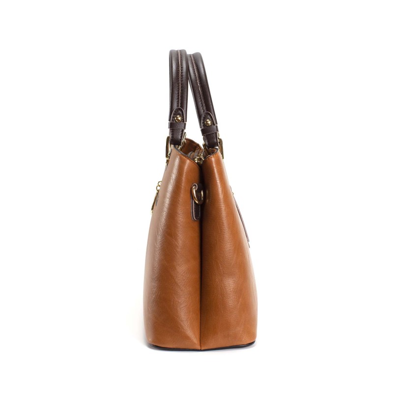 Женская классическая сумка Miranda светло-коричневая - 2 фото