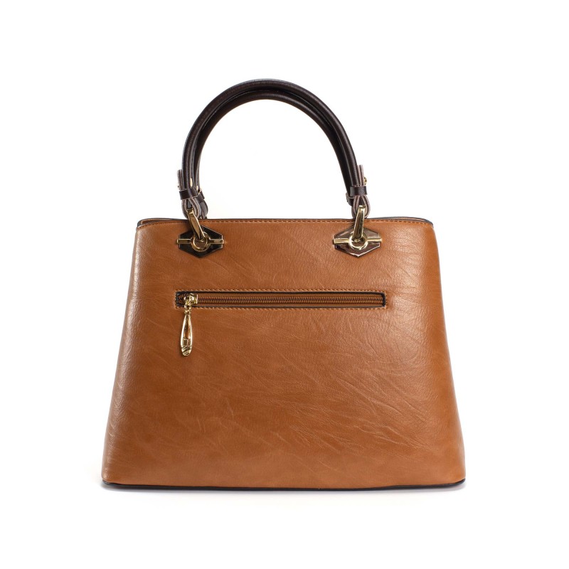 Женская классическая сумка Miranda светло-коричневая - 3 фото