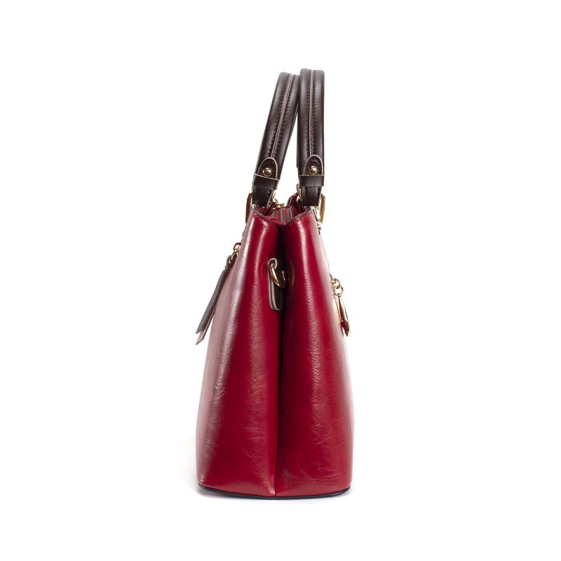 Женская классическая сумка Miranda красная - 3 фото