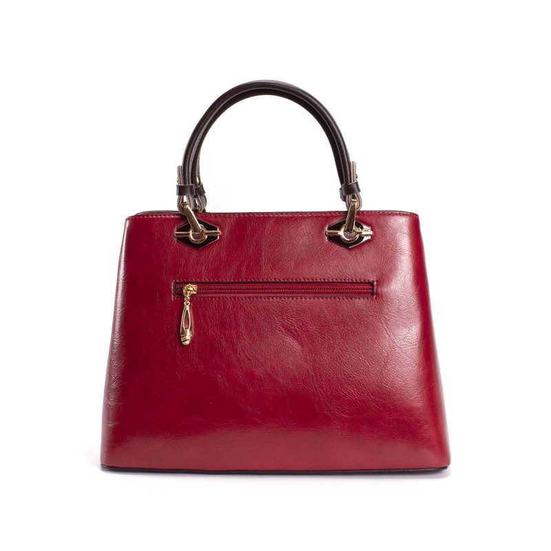 Женская классическая сумка Miranda красная - 4 фото