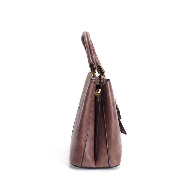 Жіноча класична сумка Mary бузкова - 2 фото