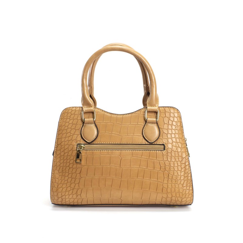 Женская классическая сумка Elly светло-коричневая - 2 фото