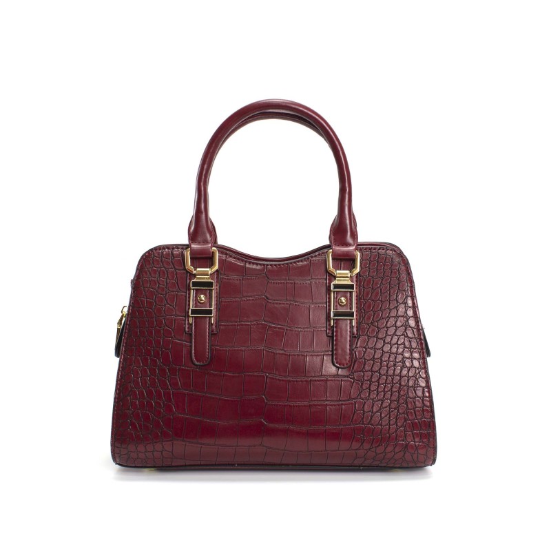 Женская классическая сумка Elly бордовая фото