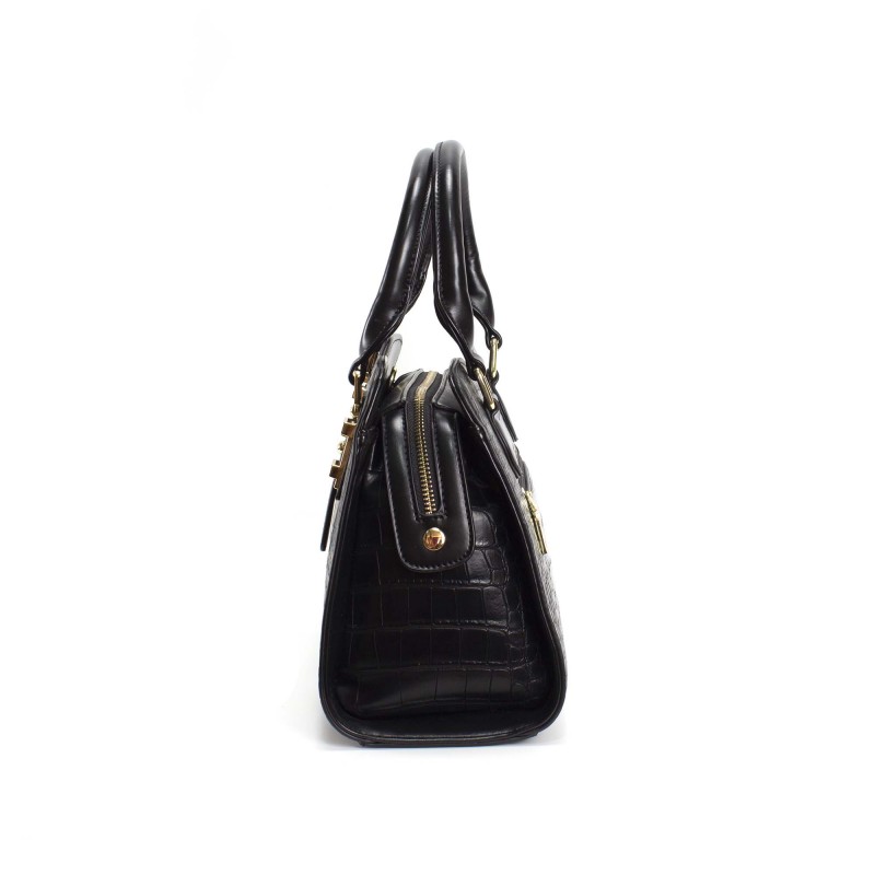 Женская классическая сумка Elly черная - 7 фото