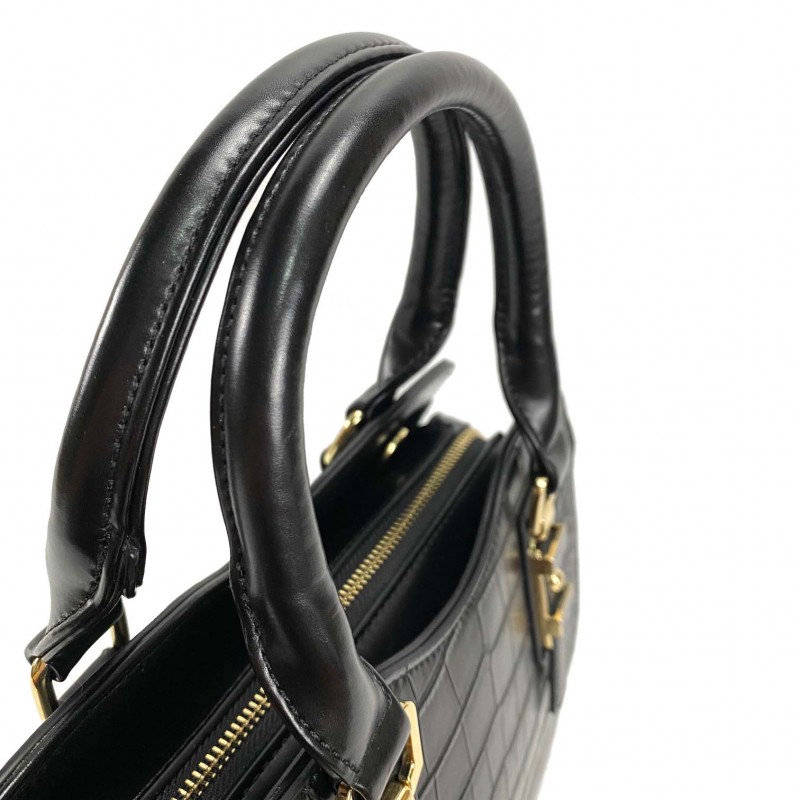Женская классическая сумка Elly черная - 11 фото