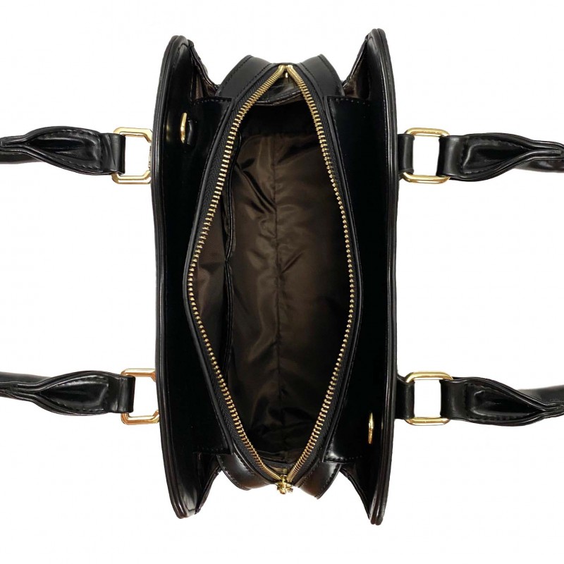 Женская классическая сумка Elly черная - 14 фото