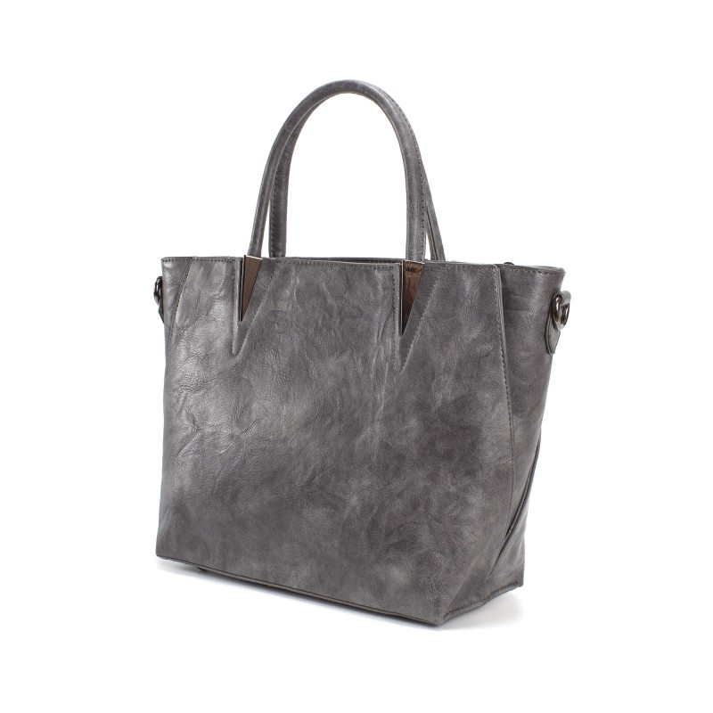 Женская классическая сумка Wendy серая - 2 фото