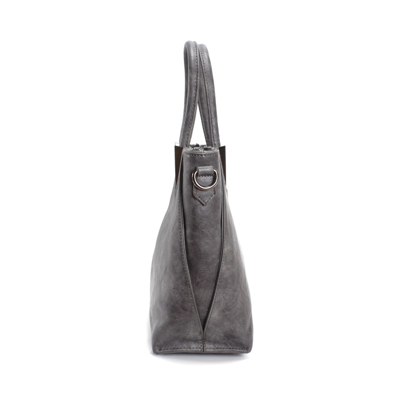 Женская классическая сумка Wendy серая - 3 фото